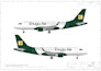 design aircraft livery and technical drawing